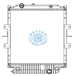 High Performance Truck Radiator For Bus Thomas Bus/ freightliner Oem